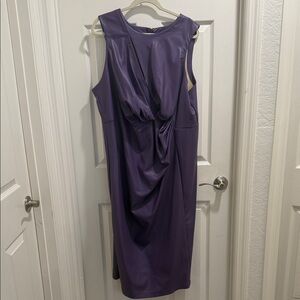 Eloquii Purple Midi Dress